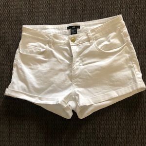 H&M solid White shorts juniors size 6